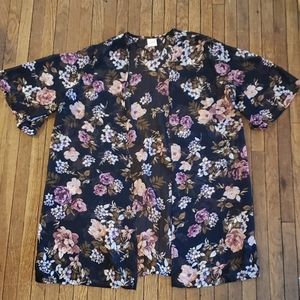 Sheer Floral Cardigan